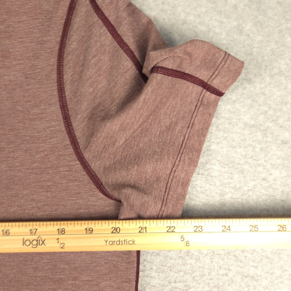 Lululemon Evolution Polo Shirt Mens Large Heathered Terracotta Short Sleeve Logo - Picture 4 of 5